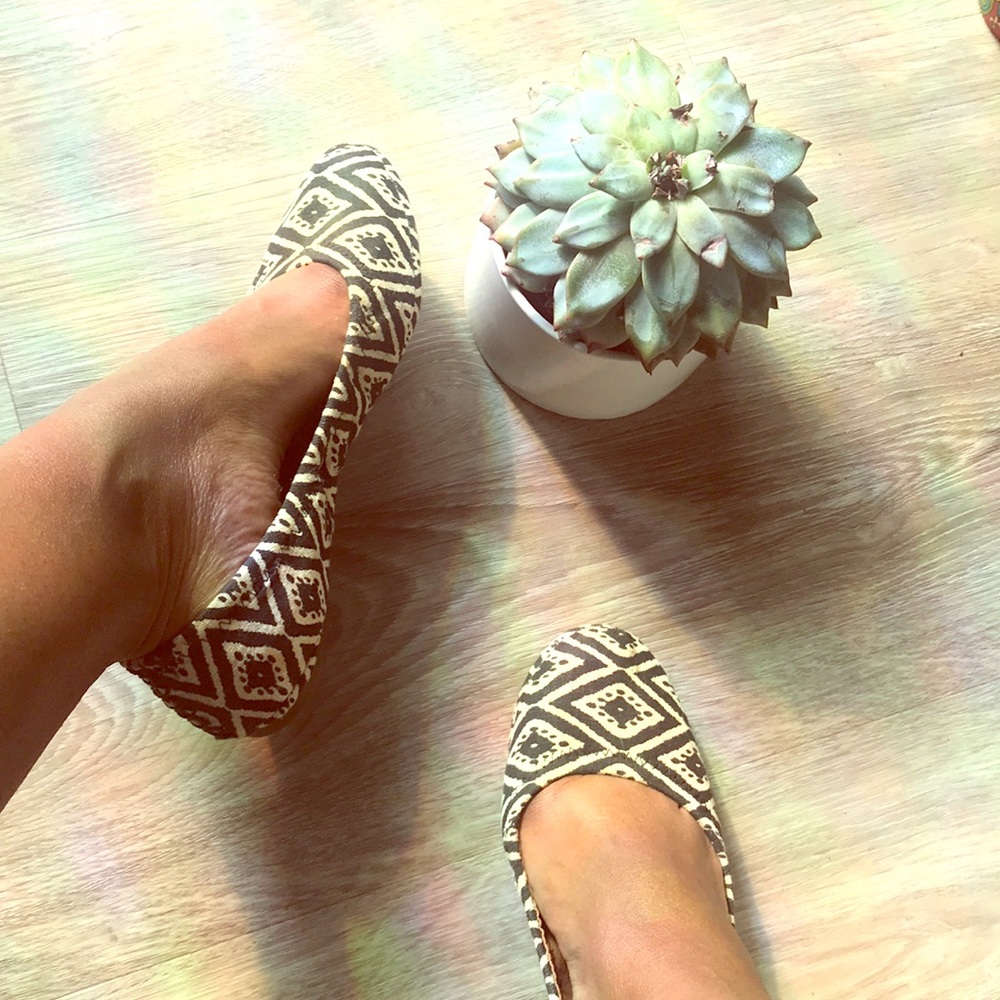 Lucky Brand Patterned Folding Ballet Flat